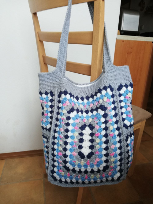 Háčkovaná kabelka Granny square/čtvercová II — foto 2