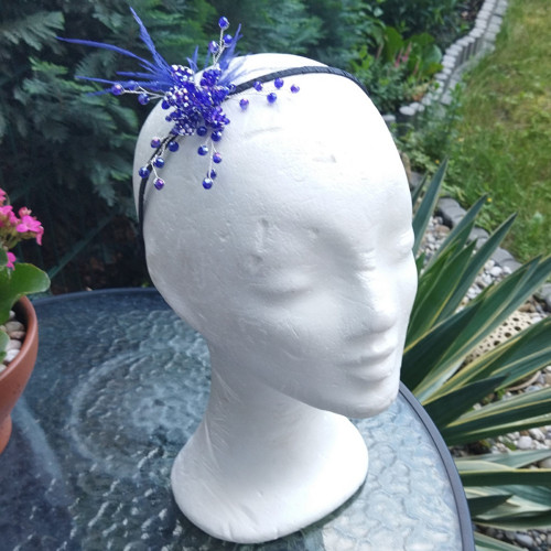 Wedding Blue Crystals Collection ... čelenka — foto 2