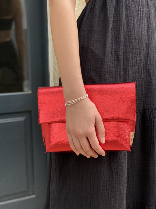Rubínově červené psaníčko do ruky “ RUBY " — foto 5