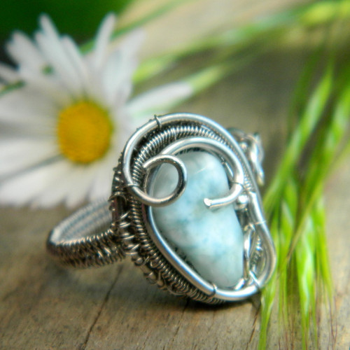 Extra larimar prsten — foto 2