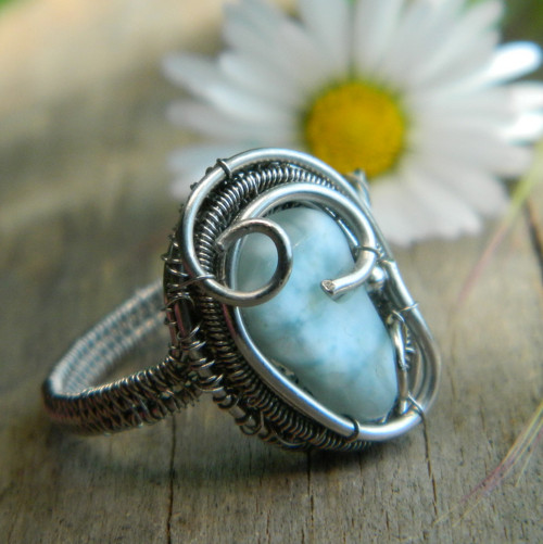 Extra larimar prsten — foto 4