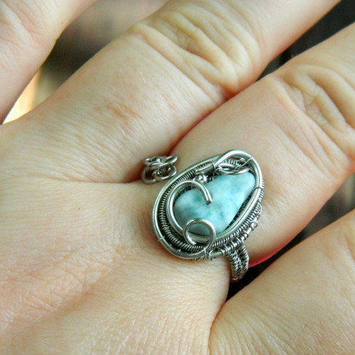Extra larimar prsten — foto 5