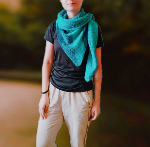 Šál merino Tyrkys — foto 6