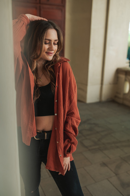 Košile Zoe la rust — foto 3