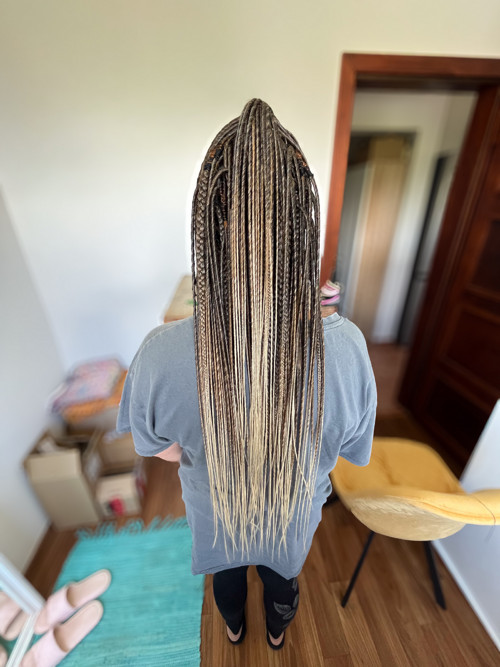 DE SET Pseudodredů a copánků (tmavě hnědá-blond) — foto 2