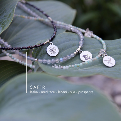 Náhrdelník MANDALA - Safír — foto 6