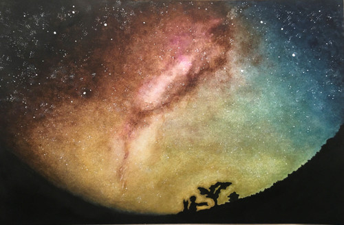 "Malý princ a liška" (52 x 34 cm) — foto 2