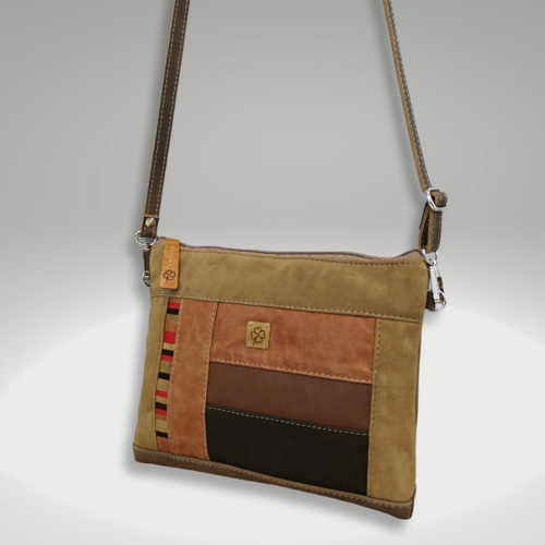 Crossbody Tia maxi celokožená — foto 3