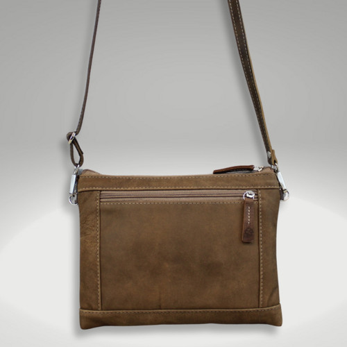Crossbody Tia maxi celokožená — foto 4