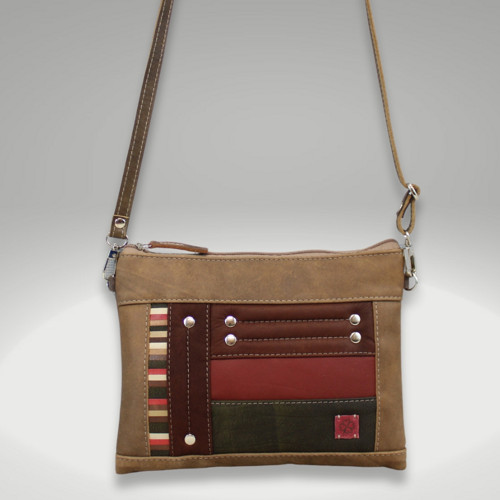 Crossbody Tia maxi celokožená — foto 2