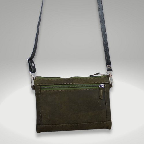 Crossbody Tia midi celokožená — foto 4