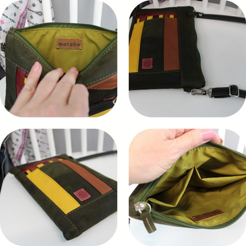 Crossbody Tia midi celokožená — foto 6