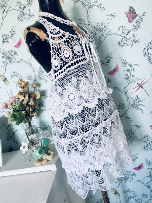 Háčkované boho šaty — foto 3