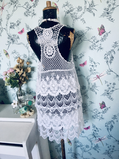 Háčkované boho šaty — foto 5