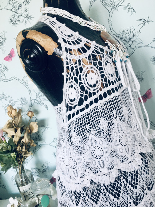 Háčkované boho šaty — foto 4