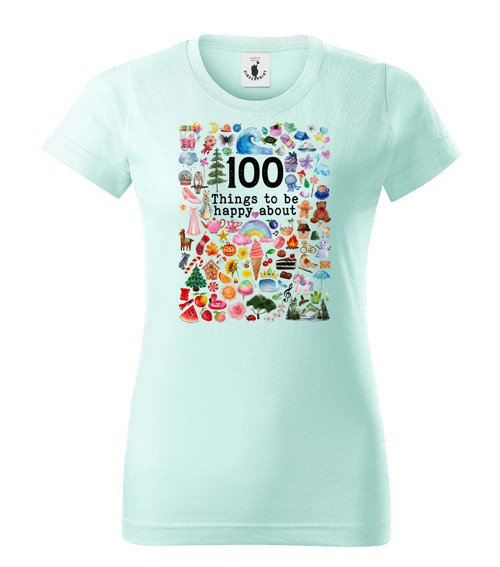 Tričko ︎ 100 THINGS TO BE HAPPY ︎ — foto 4