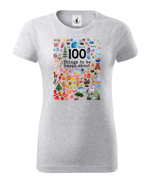 Tričko ︎ 100 THINGS TO BE HAPPY ︎ — foto 3