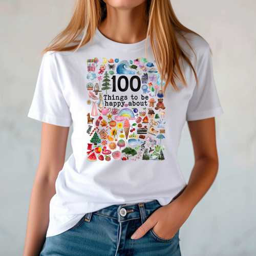 Tričko ︎ 100 THINGS TO BE HAPPY ︎ — foto 2