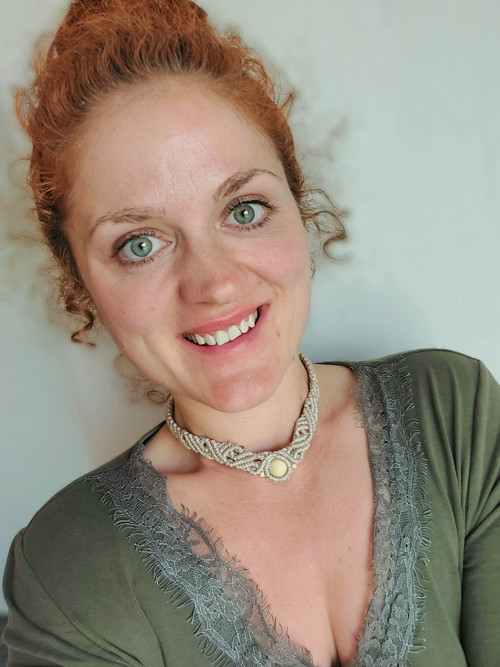 Macramé náhrdelník — foto 2