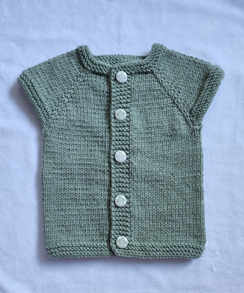 Dětská pletená vesta 62, 0-3 m — foto 2