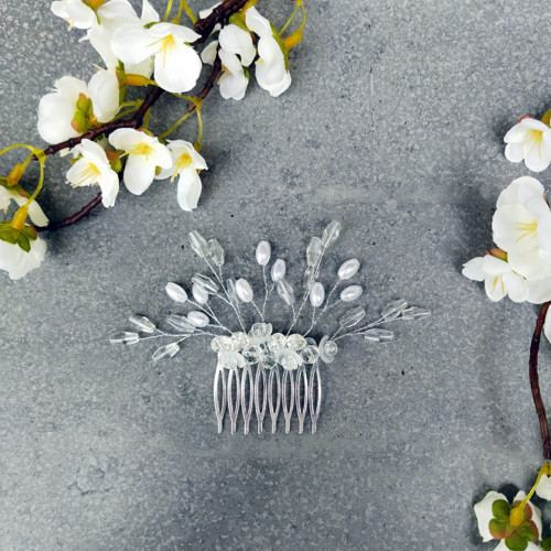 Wedding Pearls Crystal ... hřeben — foto 4