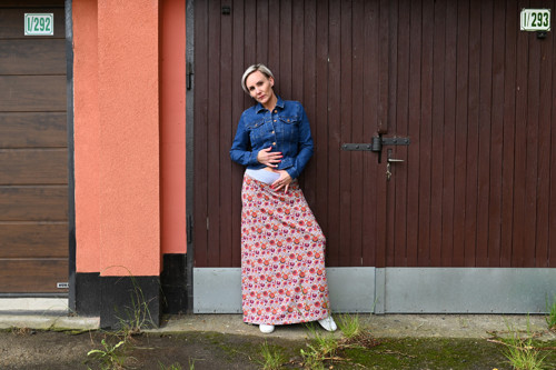 Tepláková maxisukně — foto 2