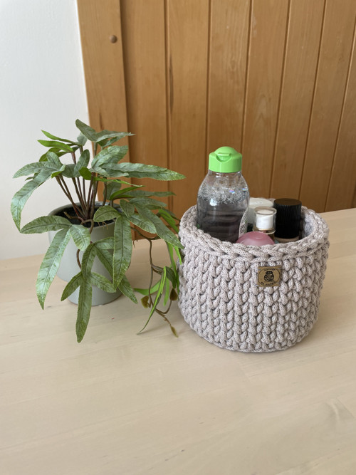 Háčkovaný košík — foto 3