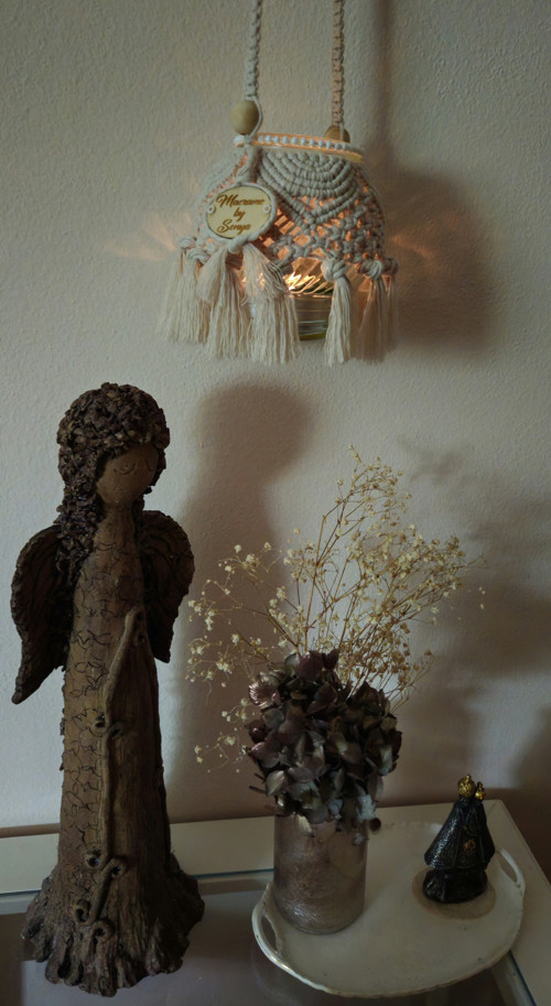 Boho Macrame Lucernička- krémová — foto 5