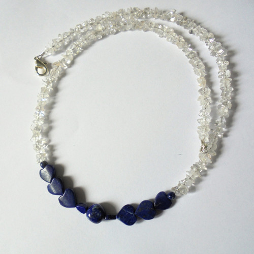 Náhrdelník Lapis lazuli s Křišťálem — foto 3
