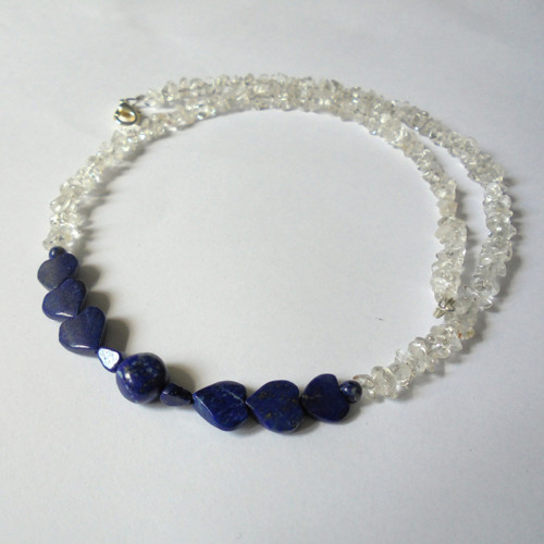 Náhrdelník Lapis lazuli s Křišťálem — foto 4