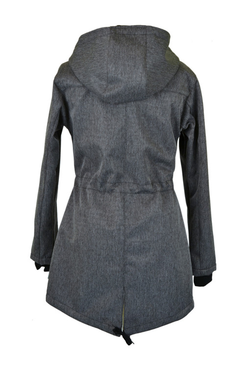 Softshellová parka- šedá rybí kost — foto 2