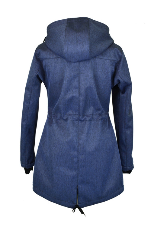 Softshellová parka- modrá rybí kost — foto 2