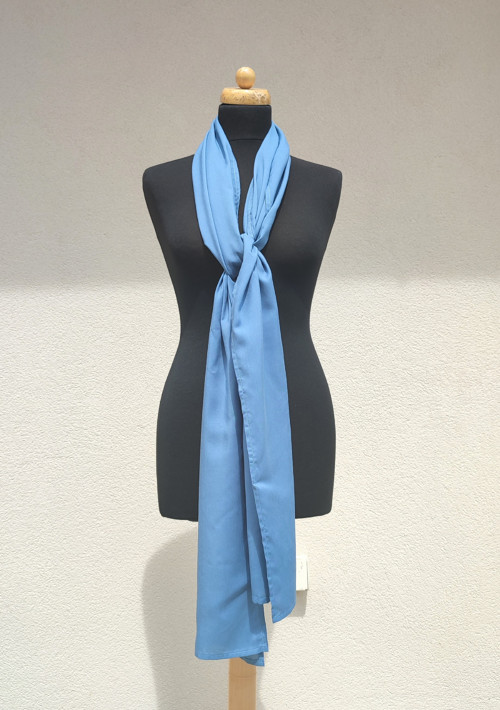 Viskózový Šál - Tyffany Blue — foto 2
