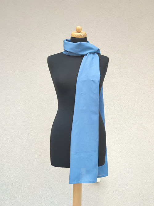 Viskózový Šál - Tyffany Blue — foto 4