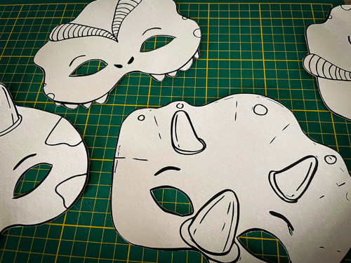 PDF masky DINO 3 ks — foto 2