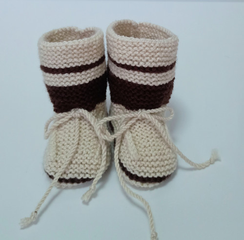 Pletené bačkůrky - 11 cm — foto 2