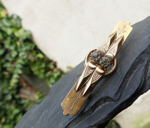 Doteky měsíční... brož double, biedermeier — foto 6