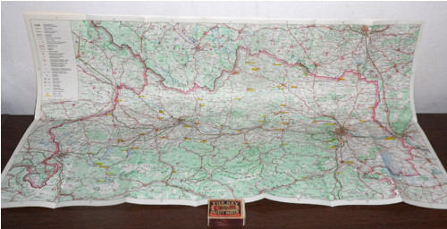 Mapa • Horní a Dolní RAKOUSKO, 1990 — foto 3