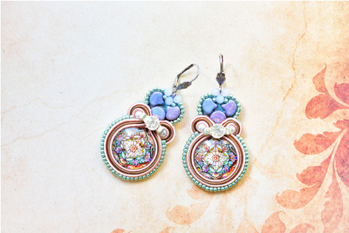 Soutache náušnice "Ornament" — foto 3
