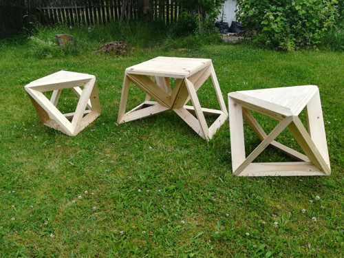 Geometrický nábytek, set, kubismus — foto 4