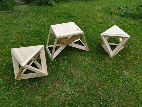Geometrický nábytek, set, kubismus — foto 2