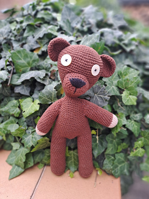 Háčkovaný medvídek Mr Bean Teddy — foto 3