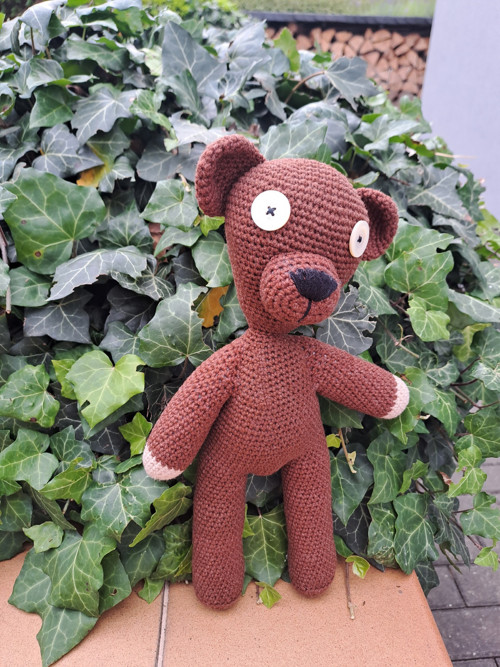 Háčkovaný medvídek Mr Bean Teddy — foto 5