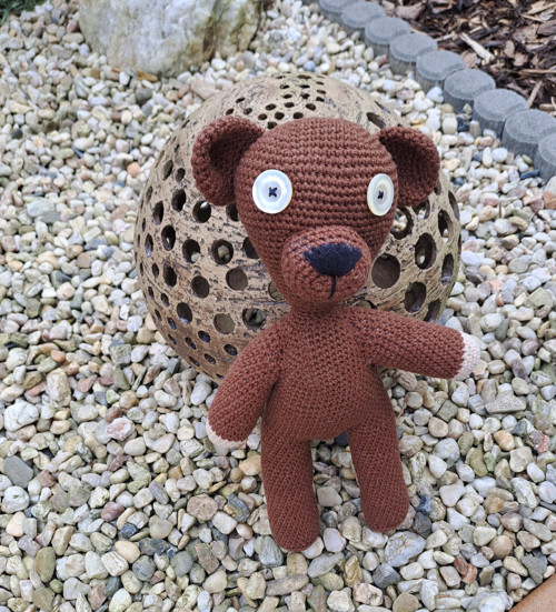 Háčkovaný medvídek Mr Bean Teddy — foto 2