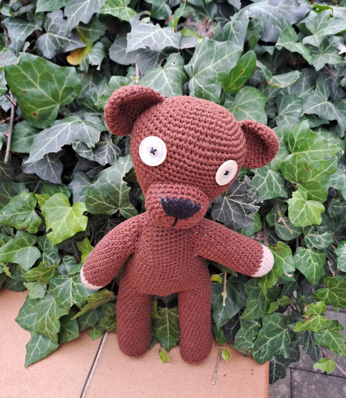 Háčkovaný medvídek Mr Bean Teddy — foto 6