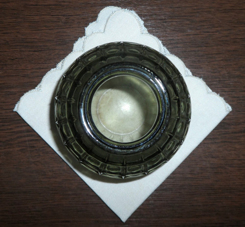 Skleněná VÁZA, plastický ornament — foto 3