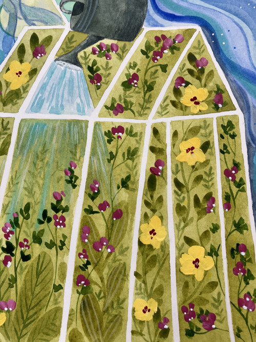 Originál ilustrácia Pani Voda — foto 4
