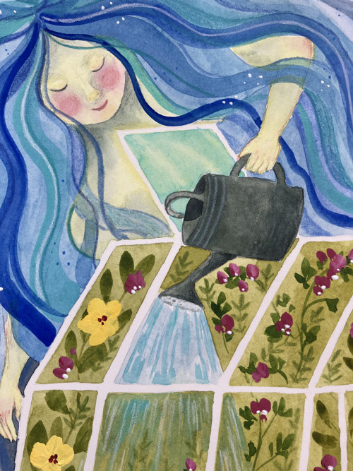 Originál ilustrácia Pani Voda — foto 3