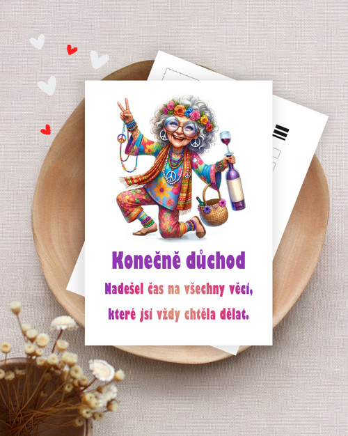 Konečně důchod - pohlednice nebo přání — foto 2