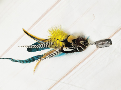 Peříčkový hair clip — foto 2